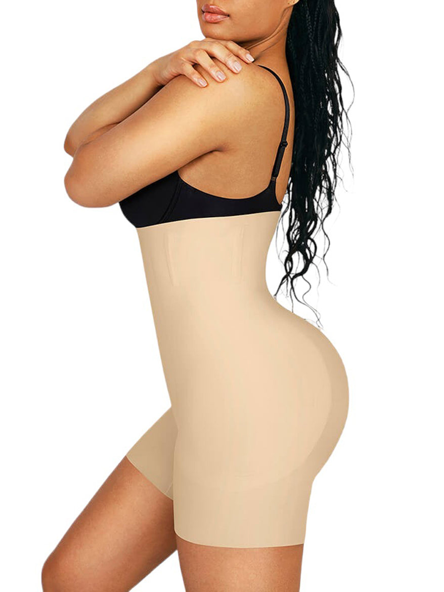 Emprella Women's Waist Trainer Nude Shapewear Tummy Control Body Shaper  Shorts - Nude S