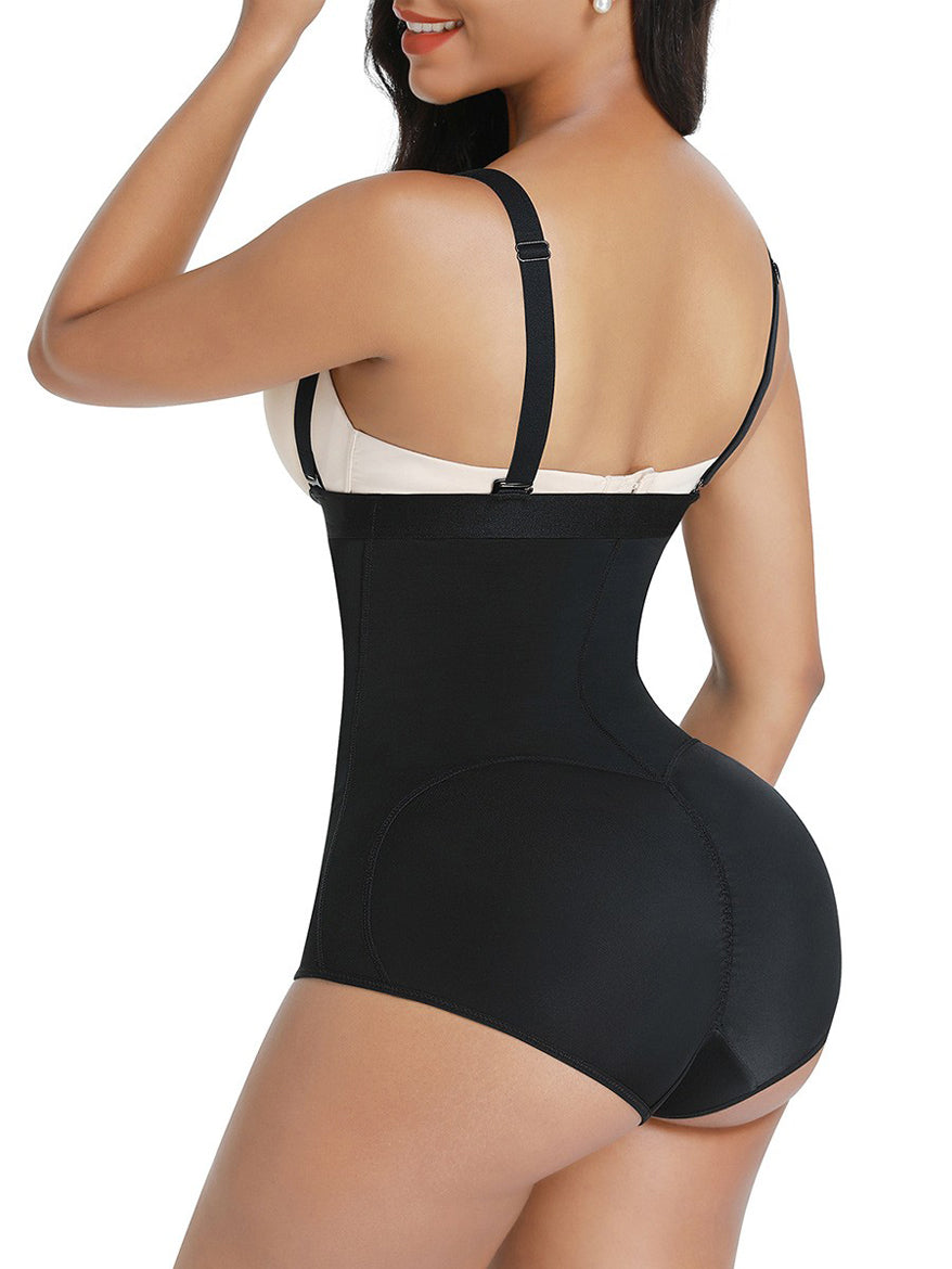 Shapewear Smoothing Slimming Control Bodysuit Women Ful Body Shaper Tummy  Control -(Black) Small