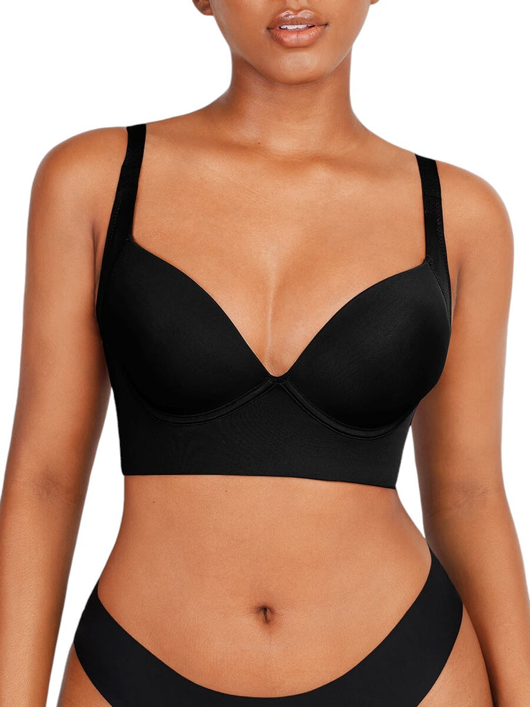 Shaping Full Coverage Push-up Bra - Black