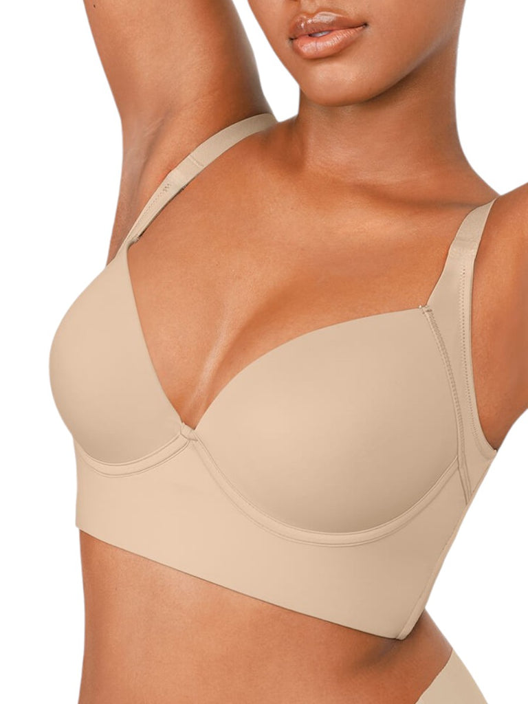 Shaping Full Coverage Push-up Bra - Nude