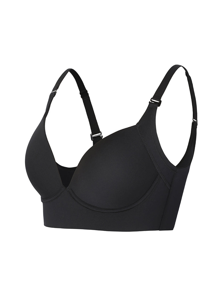 NECHOLOGY Supportive Sports Bras For Women One Smooth U Underwire Bra,  Full-Coverage Bra, Smoothing T-Shirt Bra Black 5X-Large