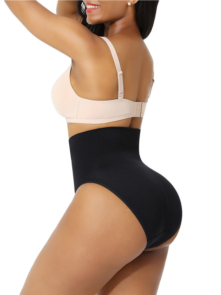 UKAP Womens Shapewear High Waist Underwear Tummy Control Panties Slimming  Girdle Corset Black L 