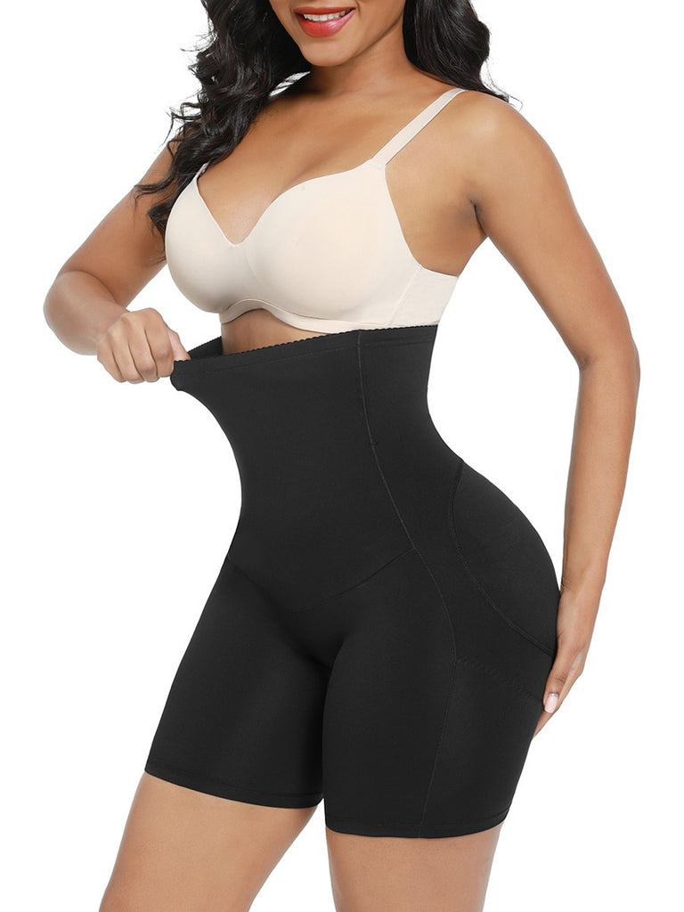 Seamless Compression Shapewear Shorts - Black