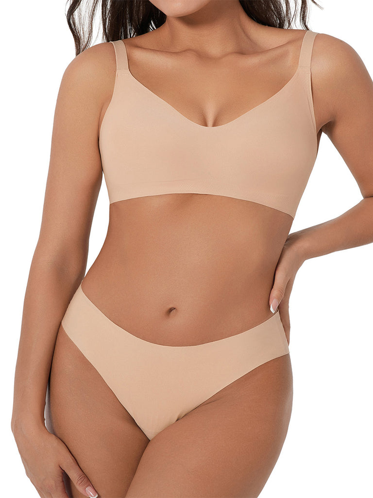Shaping Seamless Wireless Barely-There Bra - Nude